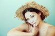 beautiful girl in  hat