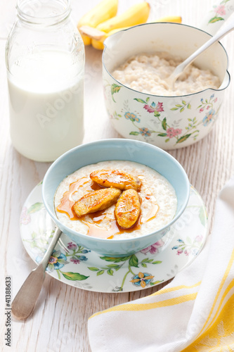 Photo: Porridge with bananas Porridge with bananas