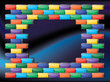 Glossy bricks frame