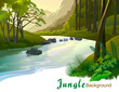 TROPICAL JUNGLE TREES AND FRESH WATER STREAM TROPICAL JUNGLE TREES AND FRESH WATER STREAM
