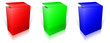 Round RGB box. Software box