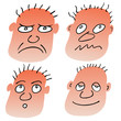 vector different facial expressions vector different facial expressions