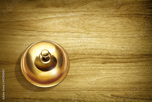Photo: service bell on desk service bell on desk