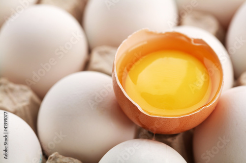 Foto: Chicken eggs. Chicken eggs.