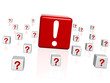 question and attention sign