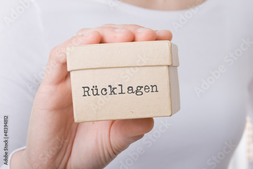 Photo: Rücklagen Rücklagen