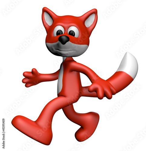 Illustration: laufender fuchs laufender fuchs