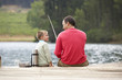 Photo: Father and son fishing Father and son fishing