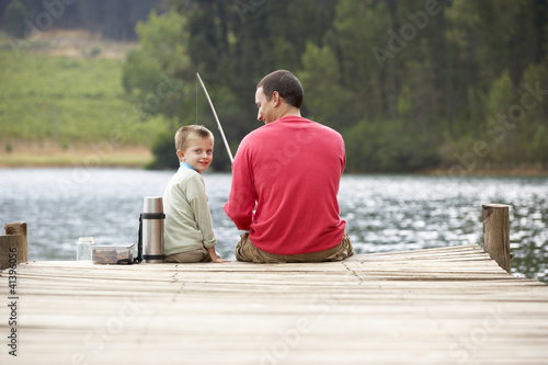 Foto: Father and son fishing Father and son fishing