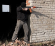 Man with gun Man with gun