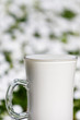 soya beverage in high glass