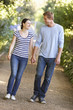 Couple on country walk