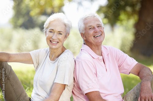 Photo: Senior couple in the country Senior couple in the country