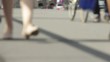 Passanten Defokusiert Zeitraffer