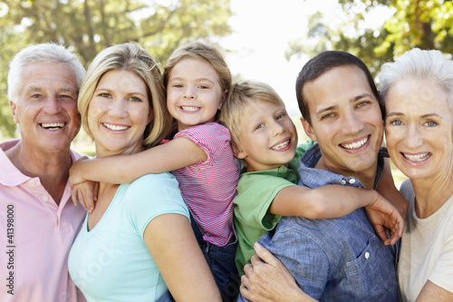 Photo: Three generation family in the country Three generation family in the country
