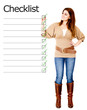 Woman with checklist
