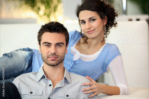 Photo: Young couple relaxing Young couple relaxing