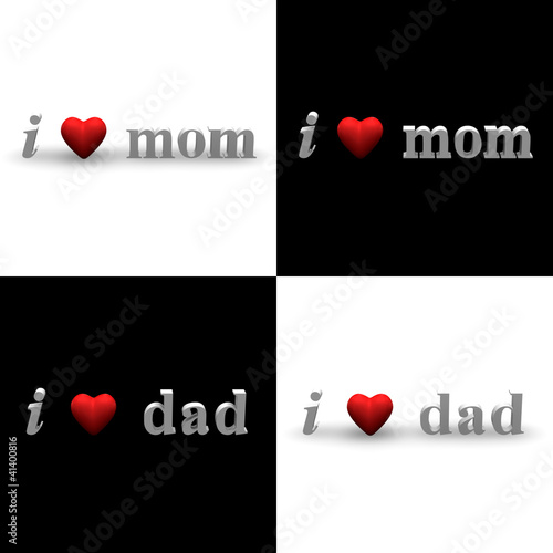 Illustration: I Heart Mom, I Heart Dad I Heart Mom, I Heart Dad
