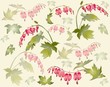 Seamless background from a flowers ornament