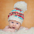 Foto: Adorable portrait of two months old baby Adorable portrait of two months old baby