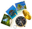 Beach maldives images and compass
