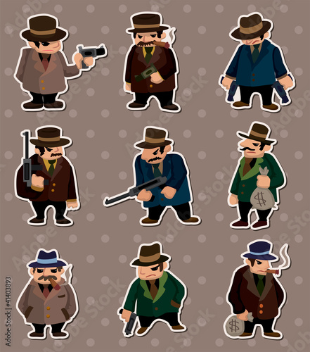 Vektor: mafia stickers mafia stickers