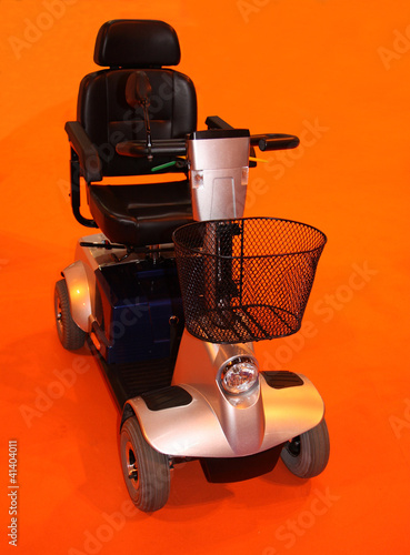 Photo: An Electric Four Wheeled Motorised Disability Scooter. An Electric Four Wheeled Motorised Disability Scooter.