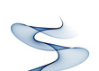 Smooth waves from blue tones on a white background Smooth waves from blue tones on a white background
