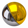 Silver and golden sphere