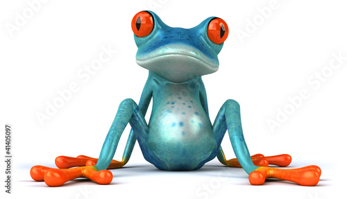 Illustration: Blue frog Blue frog