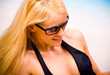 Happy young woman on the beach