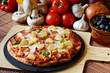 Wood Fired ham and pineapple supreme Pizza Wood Fired ham and pineapple supreme Pizza