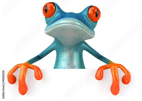 Illustration: Blue frog Blue frog