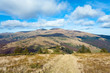Morning autumn mountain landscape