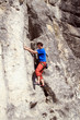 Climbing.
