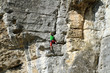 Climbing.