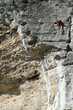 Climbing.