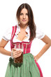 Frau im Dirndl