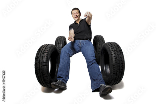 Photo: Drive safe with new tires Drive safe with new tires