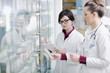 Photo en ligne au meilleur prix team of pharmacist chemist woman  in pharmacy drugstore
