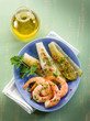 appetizer with shrimp and grilled endive salad appetizer with shrimp and grilled endive salad