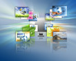 Television and internet production technology concept Television and internet production technology concept