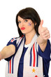 Female French football fan