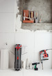 construction tools as tiles cutter electric hammer drill