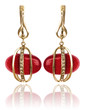 Jewellery and fashion concept with earrings