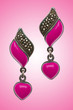 Jewellery concept with nice earrings Jewellery concept with nice earrings