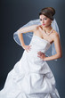 Beautiful bride in studio shooting