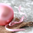 Weihnachtskarte rosa Kugel - Makro Weihnachtskarte rosa Kugel - Makro
