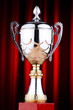 Prize cup against the background