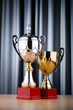 Prize cup against the background